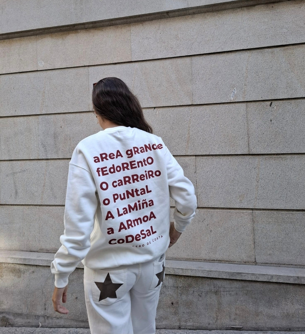 SUDADERA A GUARDA BLANCO/ROJO